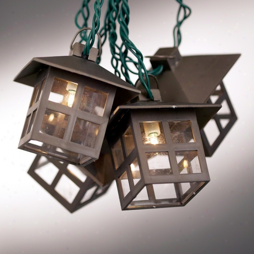 Mission Style Lantern String Party Lights (92672)