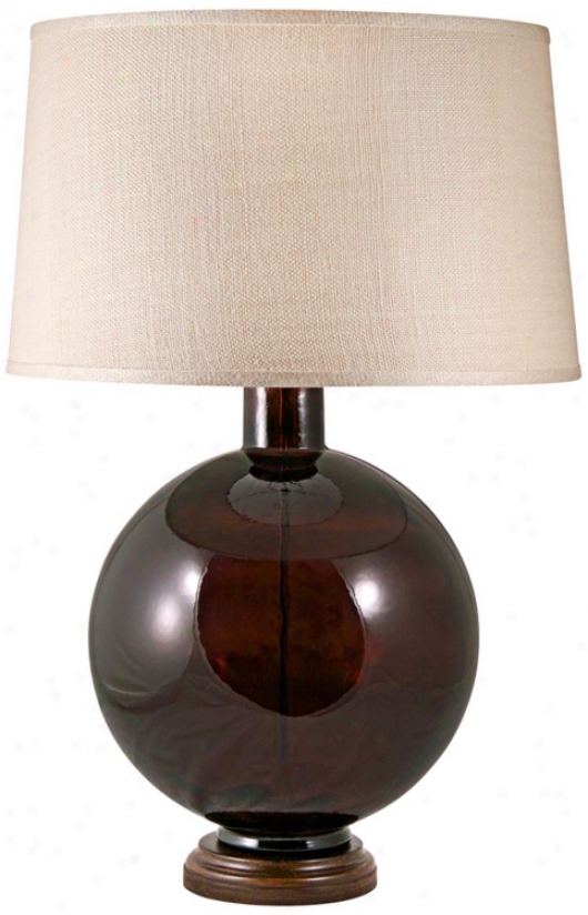 Mocha Recycled Glass Table Lamp (v1805)