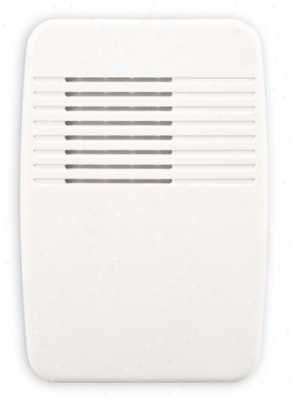 Modern Off White Wireless 3 1/2" Wide Door Chime Receiver (k6422)