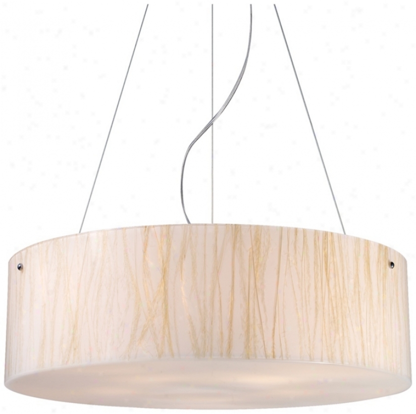 Modern Organics Collectino White Sawgrass Pendant Ljght (k9601)