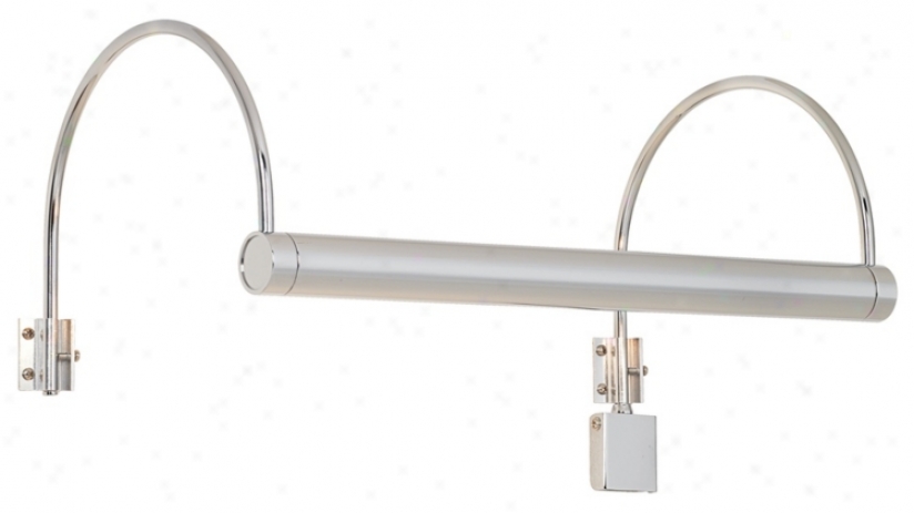 Modern Polished Chrome 16" Spacious Plug-in Picture Light (00348)