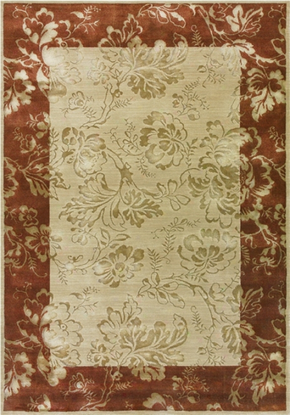 Molossian Collection Beige And Mildew Area Rug (h0351)