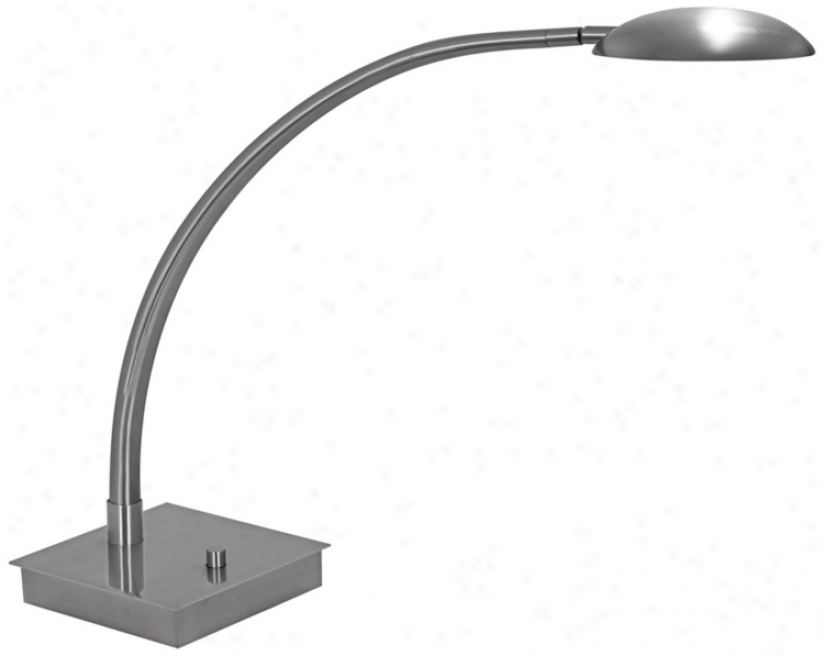 Mondoluz La Cirque Platinum Led Desk Lamp Woth Square Mean (v7378)