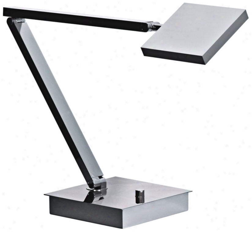 Mondoluz Rhombus Chromium Adjustable Led Desk Lamp (v1588)