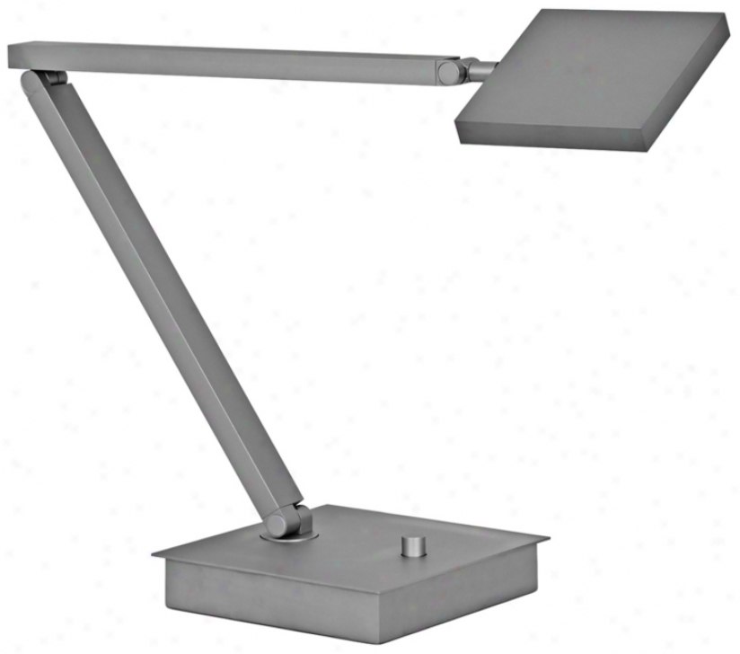 Mondoluz Rhombus Raw Platunum Adjustable Led Desk Lamp (v1583)