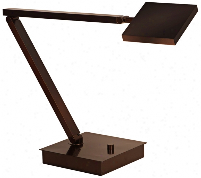 Mondoluz Rhombus Urban Bronze Adjustable Led Desk Lamp (v1585)