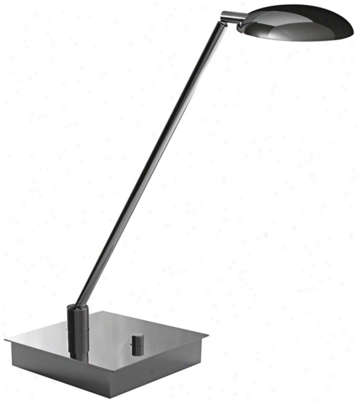 Mondoluz Vital Chromium Led Desk Lamp With Square Shameful (v7382)