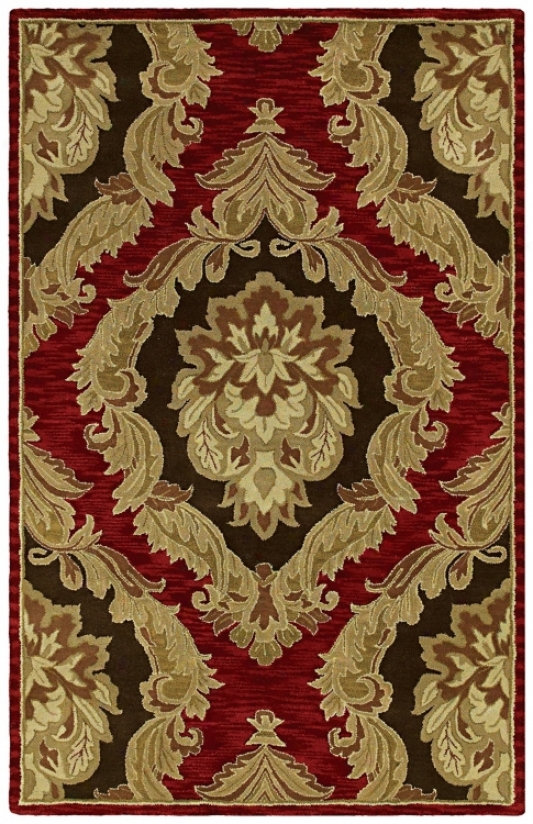 Monicaro Salsa Iii Red And Black Wool Area Rug (g9704)