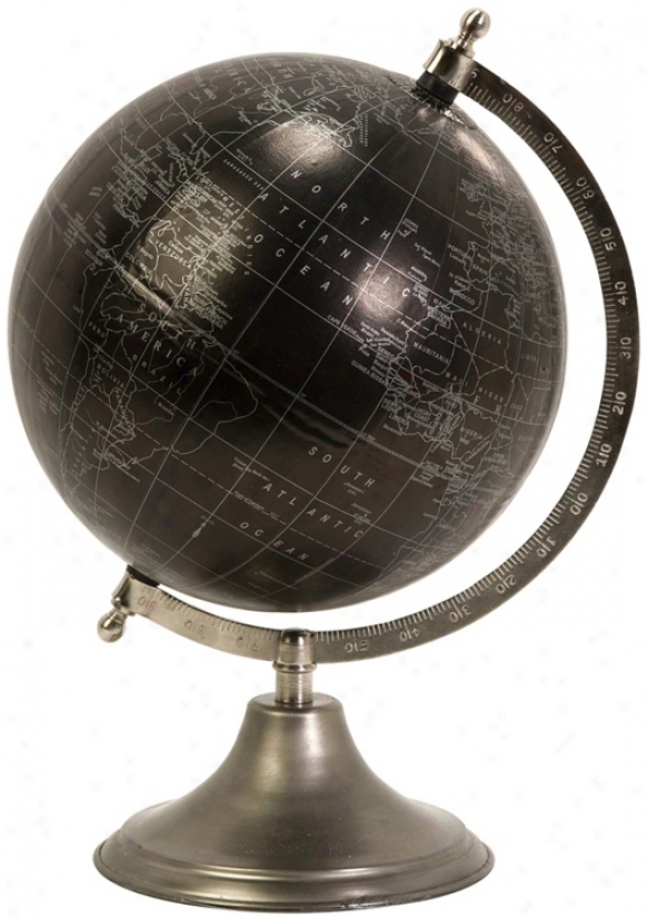 Moonlight Globe With Nickel Finish Stand (t9962)