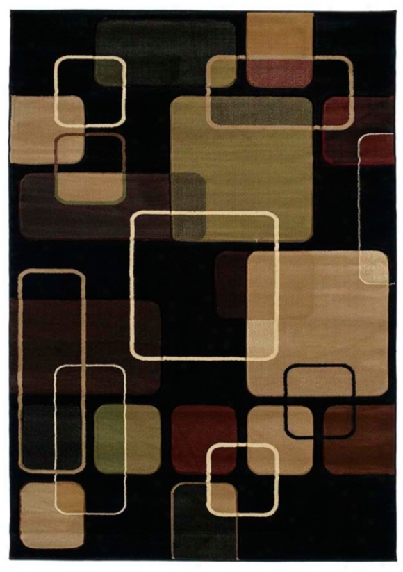 Mossa Collection Chelsea Onyx 5'3"x7'6" Area Rug (r9928)