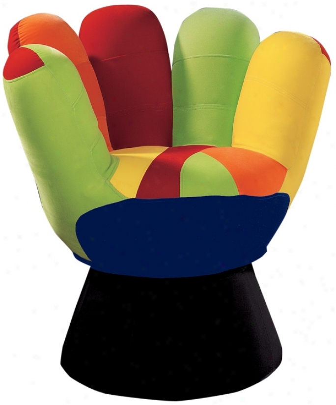 Multi Colored Mitt Chair (f4046)