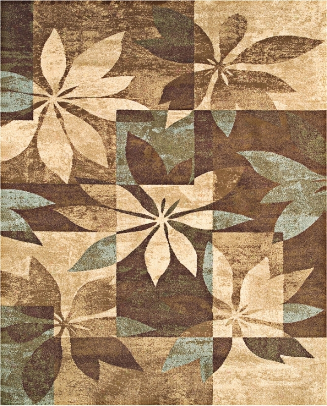 Mystic Brown And Blue 7' 10"x10' 10" Rug (f1330)