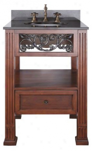 Napa Dark Cherry Finish 24" Wide Sink Vanity (r7017)