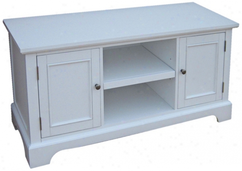 Naples White Entertainment Stand (u0529)