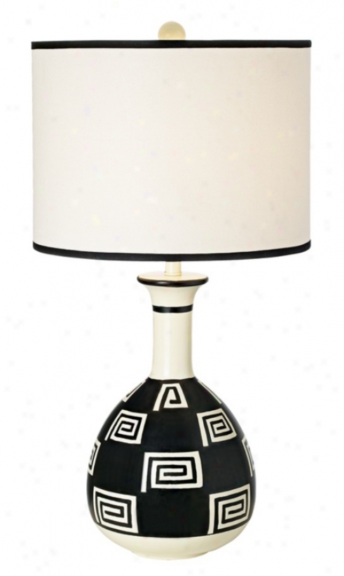 National Geographic Chulucanas Ceramic Table Lamp (h1547)