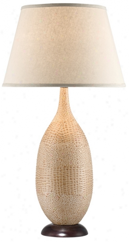 National Geographic Palmetto Faux Croc Tall Table Lamp (u1276)