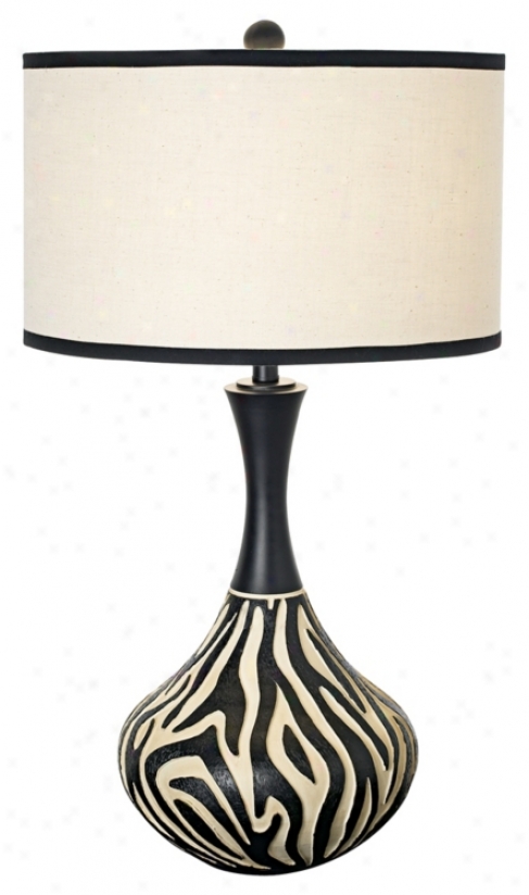 National Geographic Zebra Stripe Table Lamp (p3913)