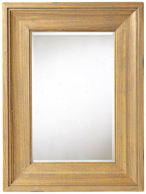 Original Finish Picture Frame 38" High Wall Mirror (h9754)