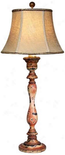 Natural Light Days Of Our Lives Wood Table Lamp (p5245)