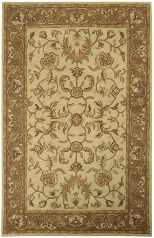 Natural Wool Collection Barrowby 2'x3' Area Rug (k7353)