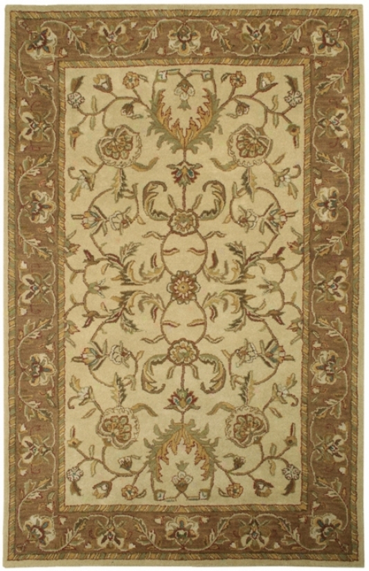 Natural Wool Collection Barrowby Large 8'x8' Area Rug (k7358)