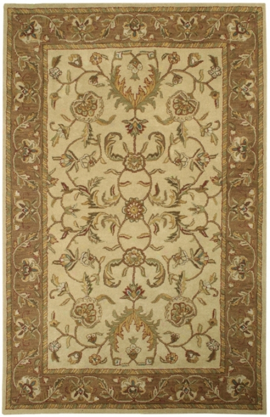 Natural Wool Collection Barrowby Runner 2' 6"x8' Area Rig (k7457)