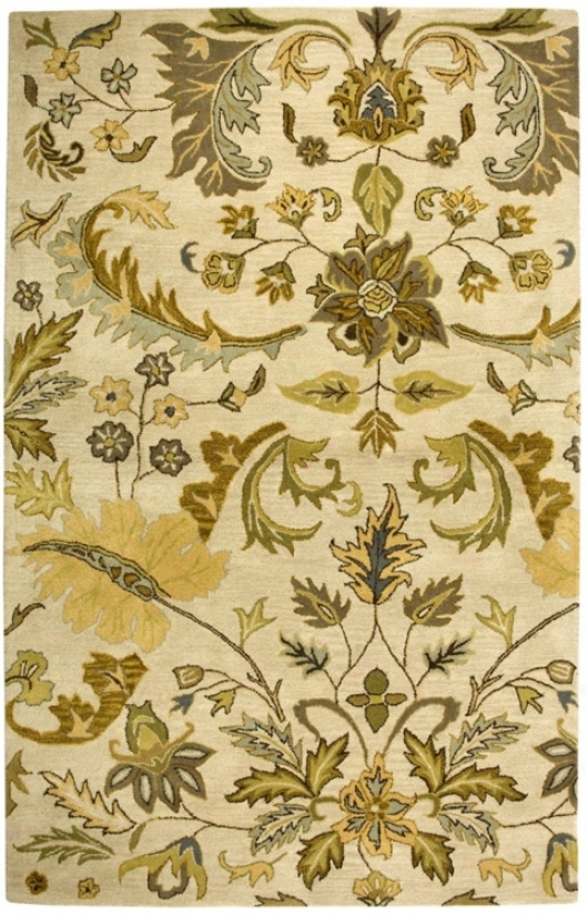 Natural Wool Collwction Corsham Beige 8'x10' Area Rug (t7220)