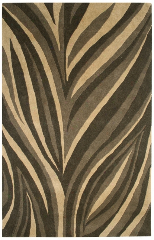 Natural Wool Collection Parting Lines 2'x3' Area Rug (k6047)