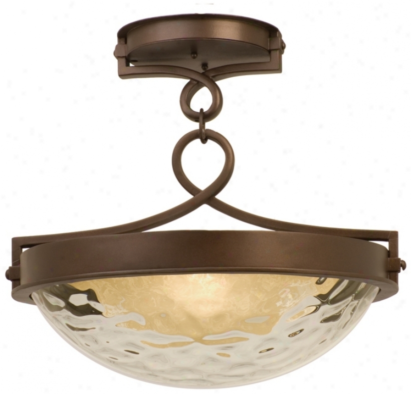 Newport Collection Bronze 22 3/4" Spacious Ceiling Light (18968)