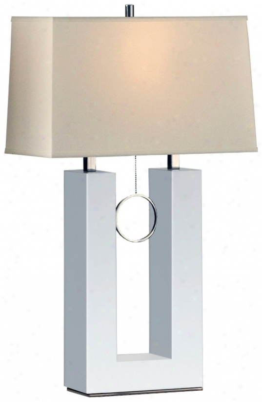 Nova Earring Reclining White Table Lamp (r3008)