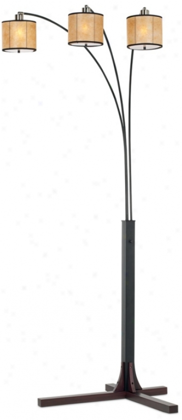 Nova Legna Treble Lantern Arc Floor Lamp (p1831)