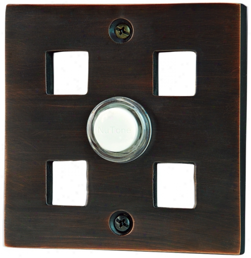 Nutone 4-square Orb Wired Doorbell Push-button (t0153)