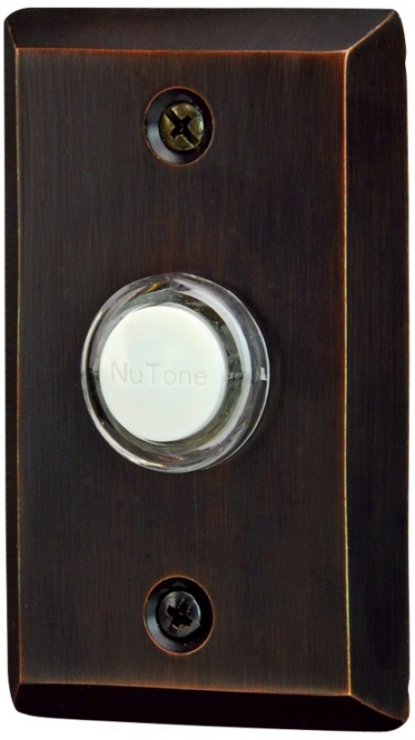 Nutone Oil-rubbed Bronze Wied Push-button Doorbell (t0126)