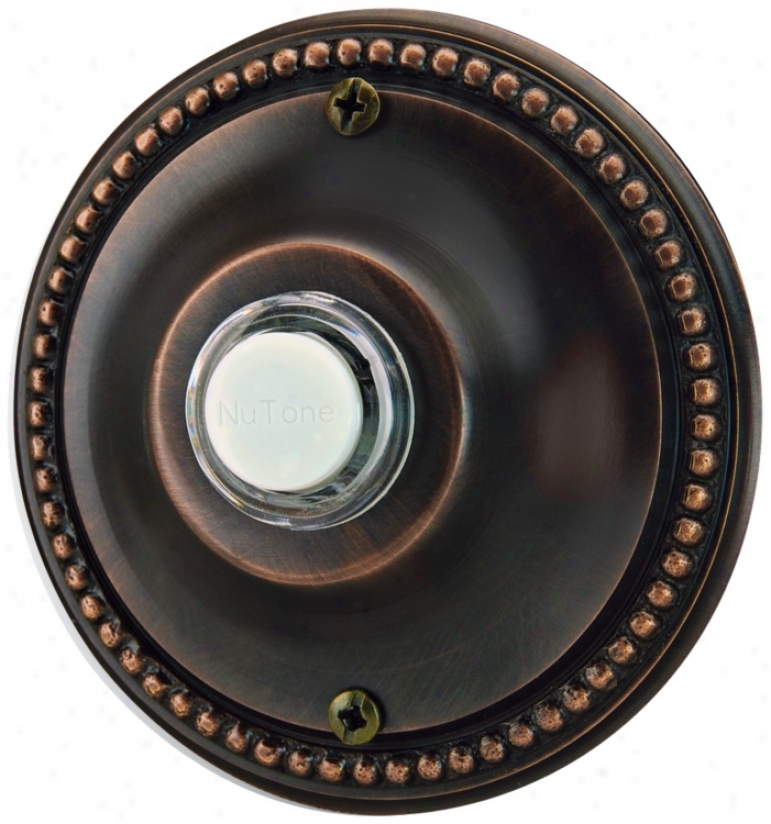 Nutone Oil Rubbed Bronze Wired Push-button Doorbell (t0134)