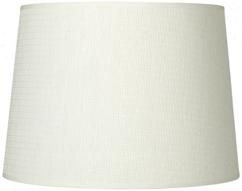 Off-white Paper Weave Drum Shade 12x14x10 (spider) (t6522)