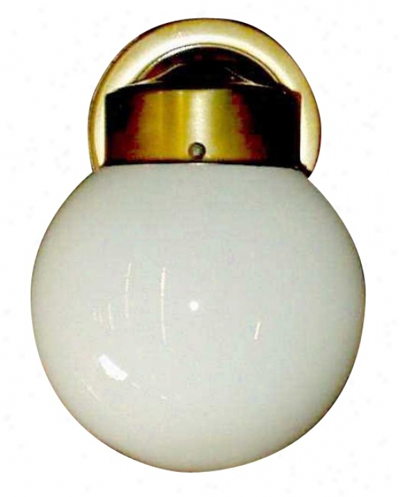 Opal Globe 8" High Outdoor Wall Light (05265)