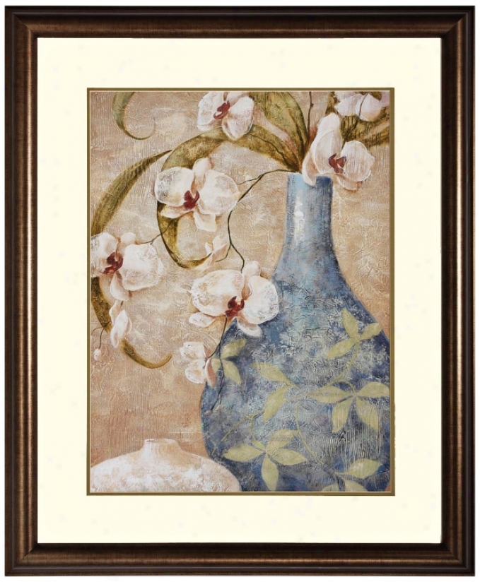 Orchid Grace Ii Framed 34" High Wall Trade (k2625)