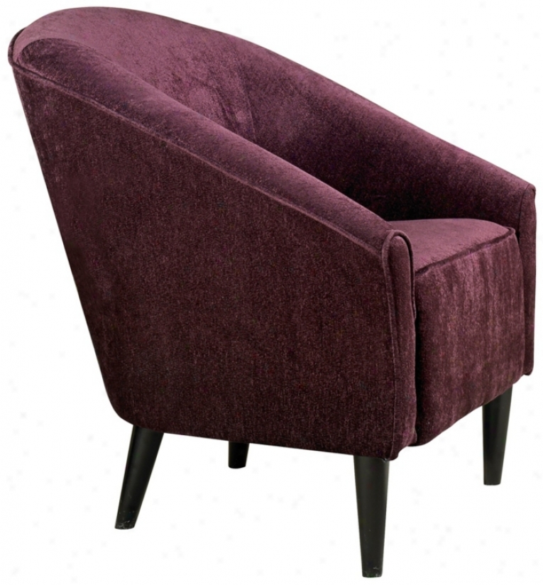 Orion Eggplant Chenille Club Chair (t3815)