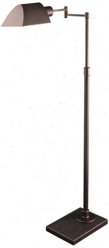 Orland Mission Bronze Adjustable Pharmacy Floor Lamp (v0559)
