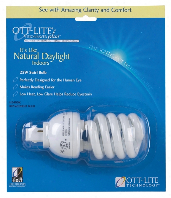 Ott-lite Full Spectrum 25 Watt Swirl Bulb (63503)