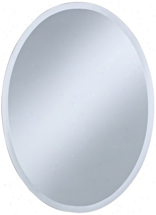 Oval Regency 30" High Beveled Wall Reflector (p1383)