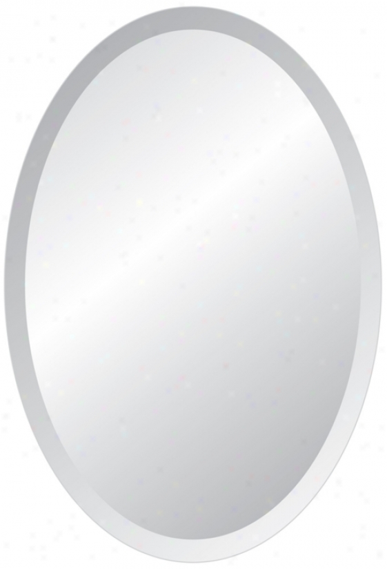 Oval Regency 48" High Beveled Mirror (p1386)