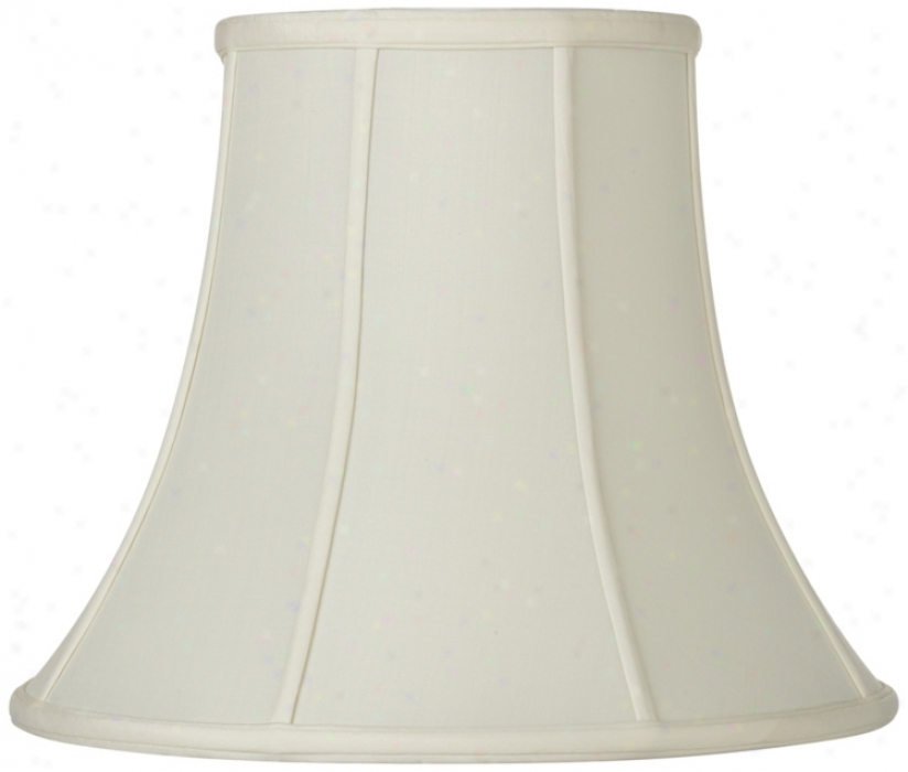 Oyster Silk Bell Lamp Shade 10x20x15 (spider) (u1789)