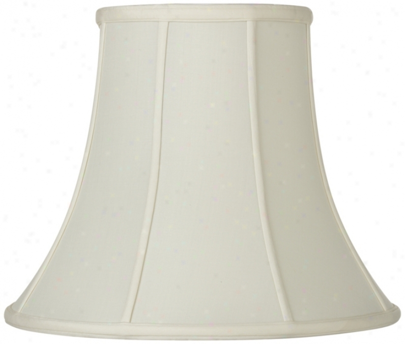 Oyster Silk Bell Lamp Shade 6.5x12x9.25 (spider) (u1777)