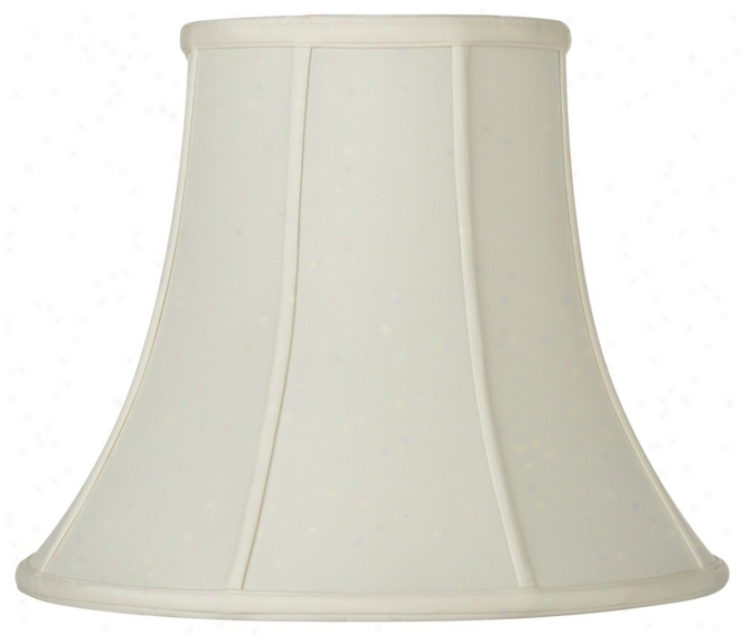 Oyster Silk Bell Lamp Shade 7.5x14x11.5 (spider) (t5249)