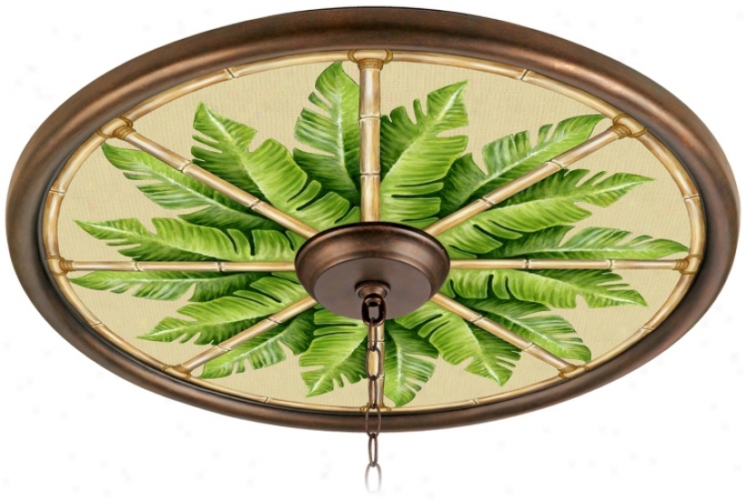 Pacific Palm 24" Wide Harden 4" Opening Medallion (02777-h1204)