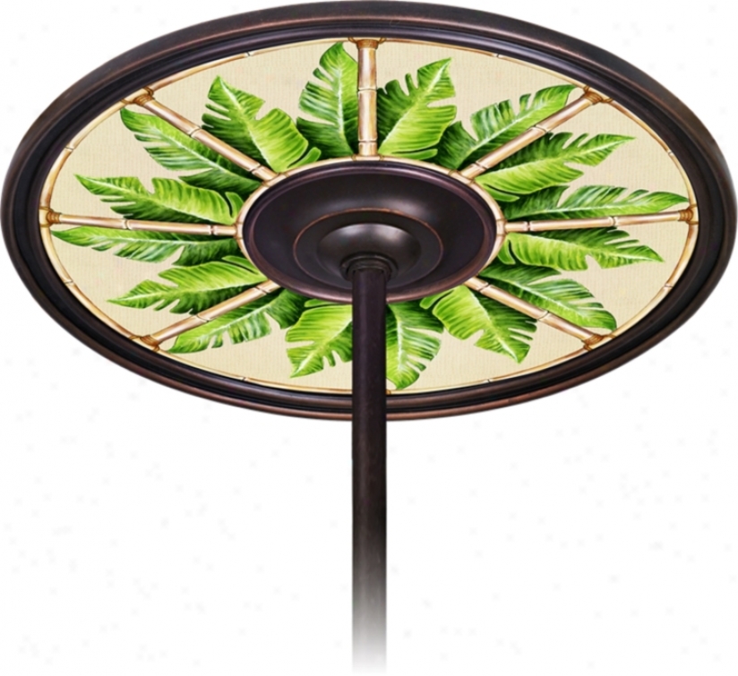 Pacific Palm 6 1/2" Opening Bronze Ceiling Fan Medallion (h3293-h3653)