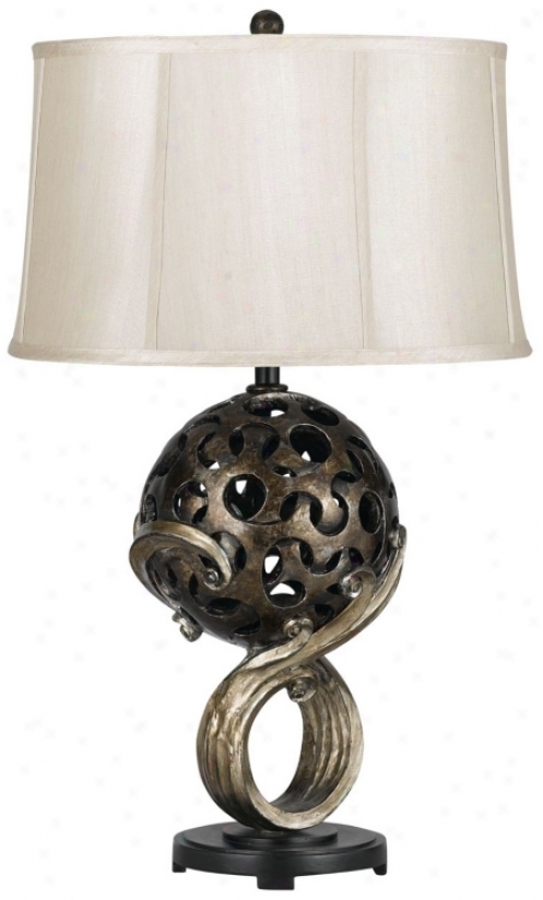 Palatka Resin Table Lamp (n4509)