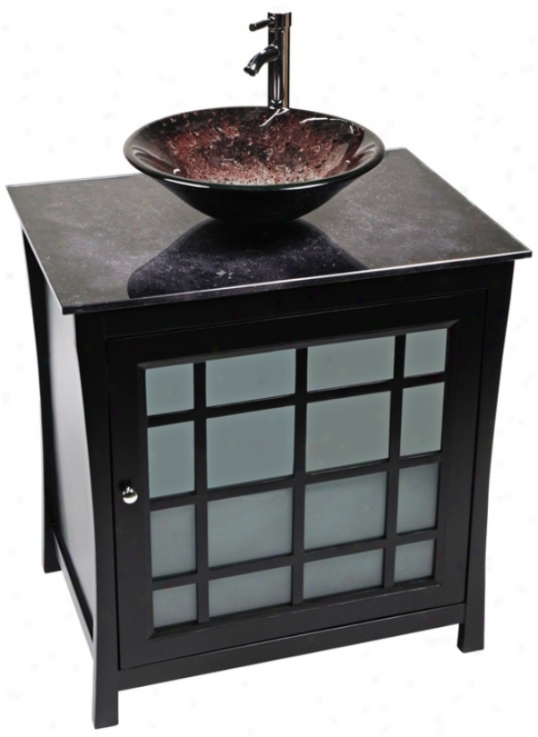 Panache Volcano Glass Contemporary Vanity (r9143)