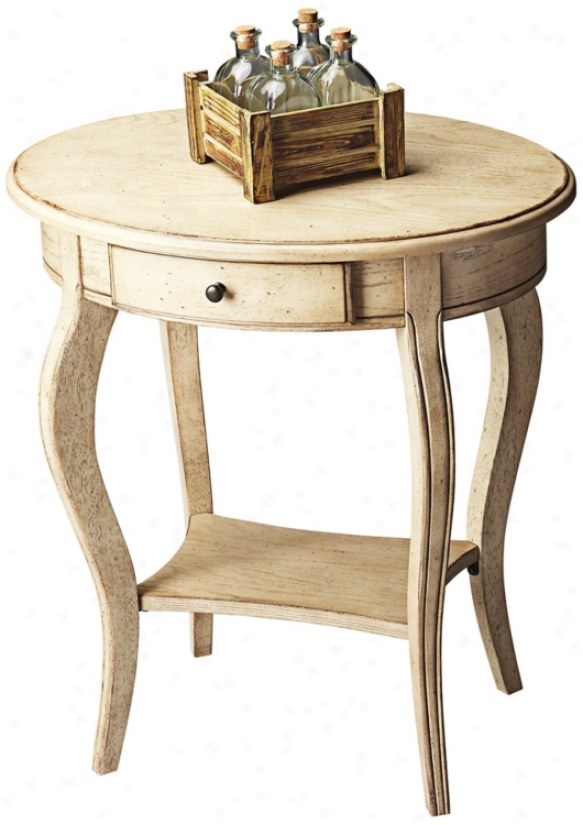 Paraffin Oval Accent Table (u4429)